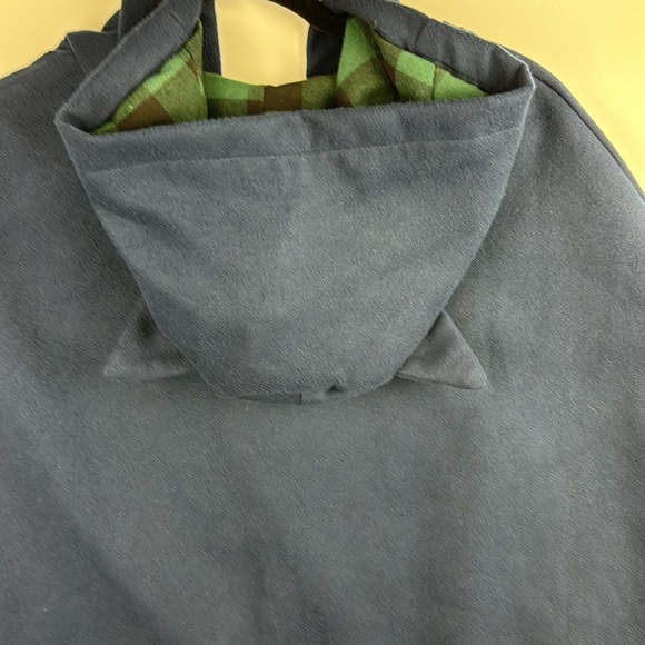 Lingchenyanyu Kitty Cat Cape Poncho With Plaid Trim Youth L/XL EUC Preppy. - Picture 5 of 13